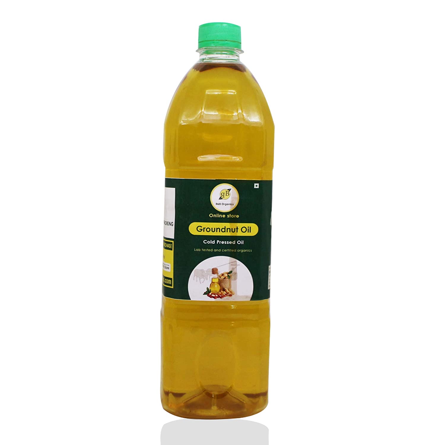 B&B Organics Cold Pressed Groundnut Oil, 5 L