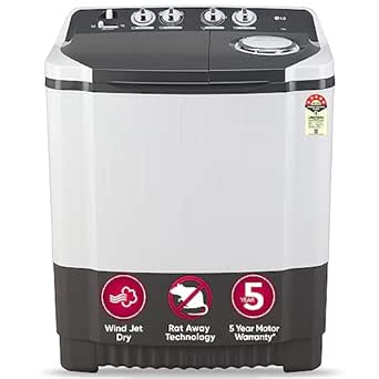 LG 7 Kg 5 Star Wind Jet Dry Semi-Automatic Top Loading Washing Machine