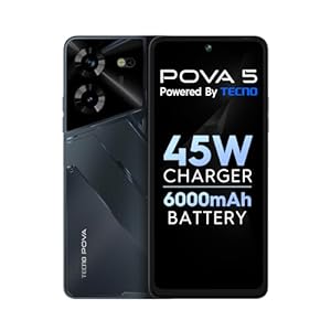 TECNO Pova 5 (Mecha Black, 8GB RAM,128GB Storage)